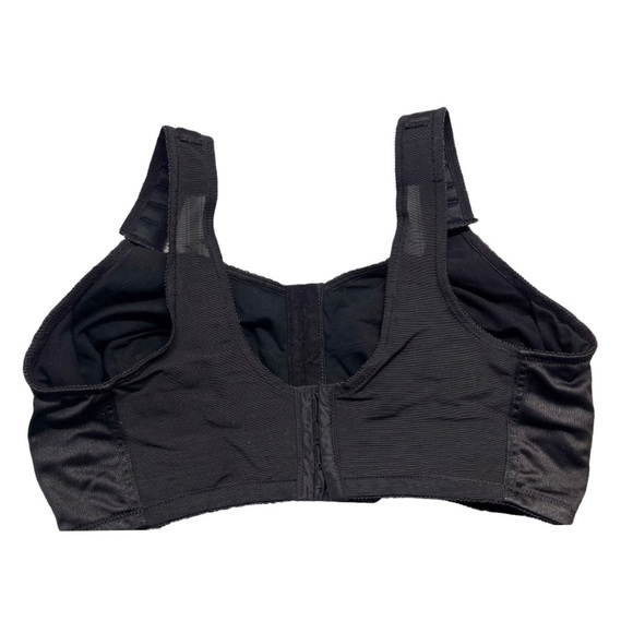 JODEE 3318 Balanced Fit Mastectomy Bra Size 40 F Black Front Closure - Picture 2 of 5